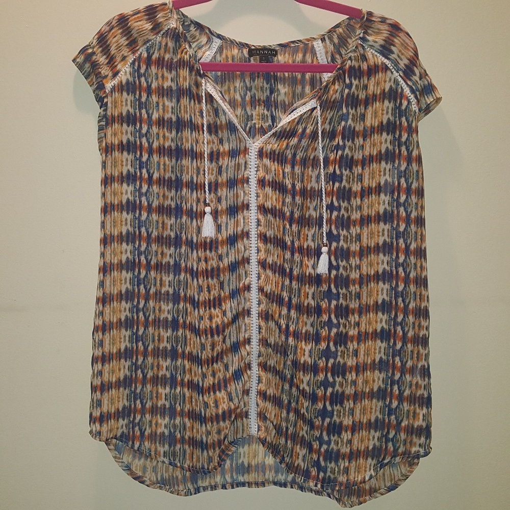 Sheer Patterened Top